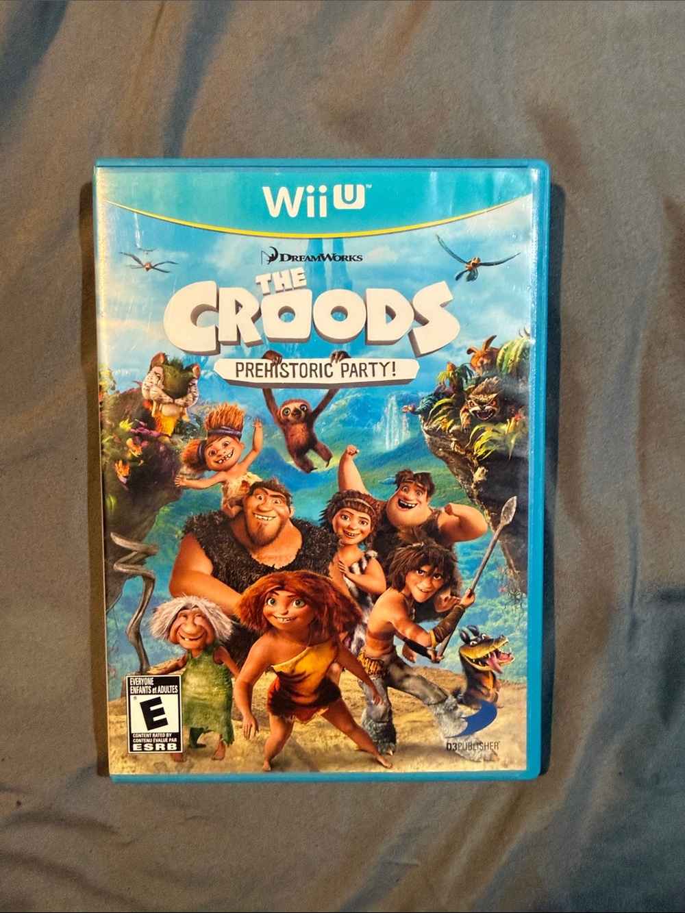 Nintendo Wii U The Croods Prehistoric Party! - Blue Case